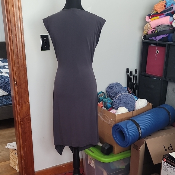 41 Hawthorn Asymmetrical Charcoal Dress - Picture 8 of 11